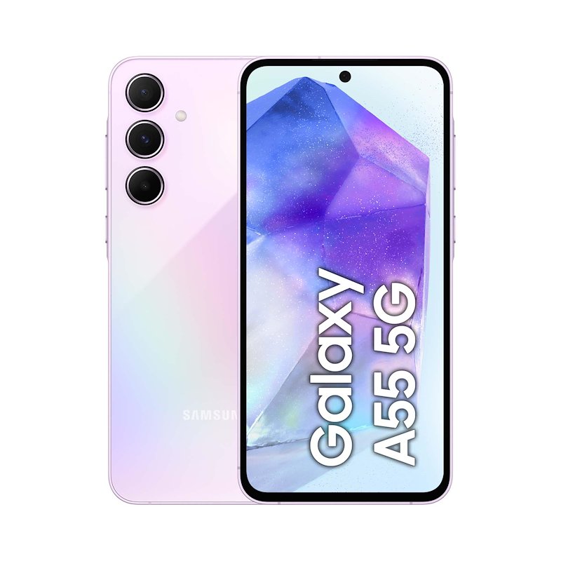 Samsung Galaxy A55 5G 8/256 GB Awesome Lilac - Telecomunicazione Samsung Galaxy A55 5G 8/256 GB Awesome Lilac
